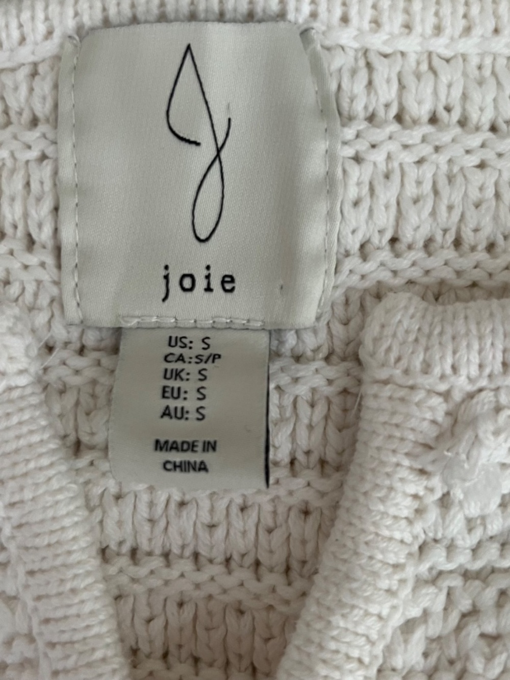 Ribbon Lace-Up Cream Cotton Cottagecore Sweater Cardigan - Picture 4 of 5